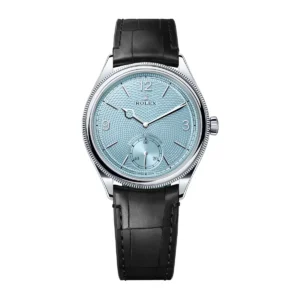 Rolex 1908 52509 Black Dial 39mm Leather Band