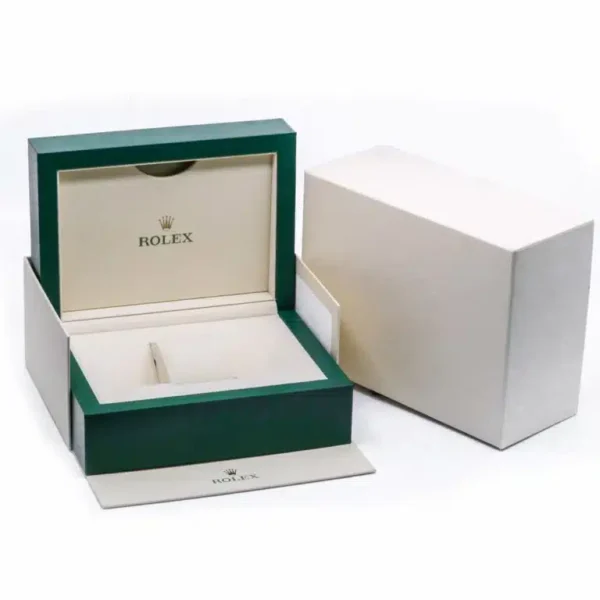 Rolex Cellini 50519 Blue Dial Leather Strap Date 39mm Mens Watch - Image 2